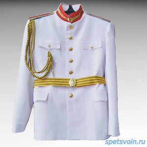 Кадетский костюм парадный белый для кадетов Россия тк габардин воротн