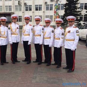 Кадетский костюм парадный белый для кадетов Россия тк габардин воротн