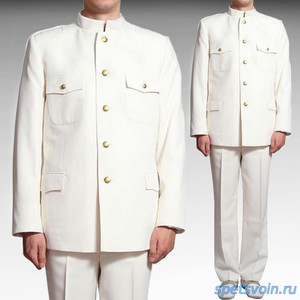 Кадетский костюм парадный для кадетов Россия белый тк габардин воротн