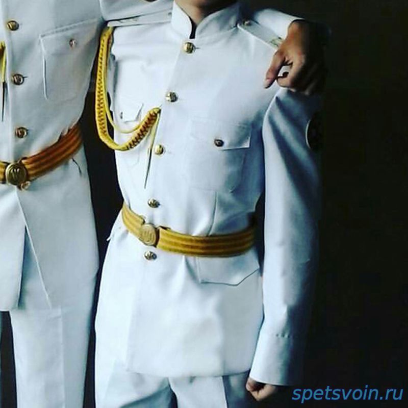 Кадетский костюм парадный для кадетов Россия белый тк габ...